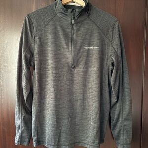 Vineyard Vines Gray Quarter-Zip Pullover